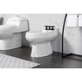 thumbnail image 2 of Kingston Brass KB320AX Victorian Three-Handle Bidet Faucet with Brass Pop-Up, Matte Black, 2 of 6