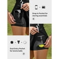 thumbnail image 6 of Attraco Tennis Dresses for Women Contrasting Colors with Shorts and Pockets and Bra V Neck Racerback Golf Activewear, 6 of 9