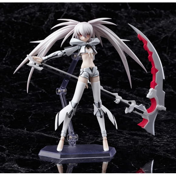 New 15cm Black Rock Shooter The Game Desktop Ornament White Premium Collectible Cool Girl Gift There