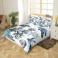 thumbnail image 3 of Turtle Bedding Set Twin Nautical Coastal Bedding,White Blue Sea Turtle Comforter Cover for Kids Boys Girls,Reptile Tortoise Duvet Cover Ocean Beach Theme Quilt Cover Kawaii Sea Animal Bedspread Cover, 3 of 5