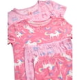 thumbnail image 3 of Sweet & Sassy Girls Pajama Set Super Soft Sleep Shirt and Pajama Pants Scrunchie 4 Piece, 3 of 7