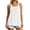 White, variant on Women's Square Neck Pleated Sleeveless Tank Tops with Built in Bra Loose Flowy Beach Tank Shirts Lightweight Casual Summer Cami Blouses White