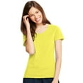 thumbnail image 1 of Hanes Womens X-Temp V-Neck T-Shirt, 3XL, Neon Lemon Heather, 1 of 1