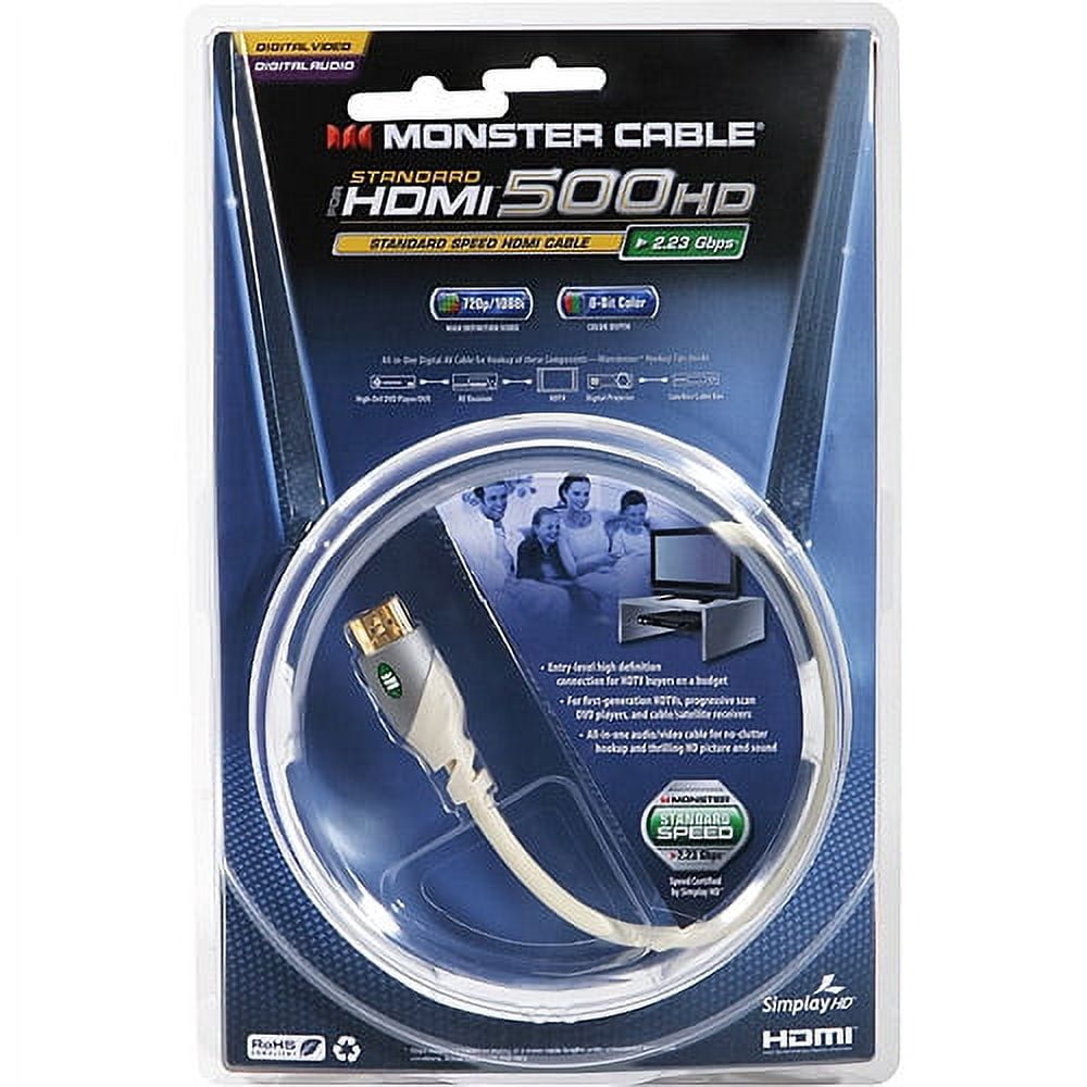 Monster HDMI 500HD High-Speed Cable with Ethernet, 2m
