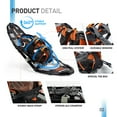 thumbnail image 2 of G2 21Inches Light Weight Snowshoes, with Special EVA Padded Ratchet Binding, Heel Lift, Toe Box, Flexible Pivot Bar, Durable Back Strap, Set with Trekking Poles(Orange), 2 of 7