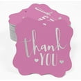 thumbnail image 2 of Inkdotpot Pack Of 50 Real Silver Foil Bracket Shape Paper Tags Thank You Bridal Shower-Baby Shower-Retirement-Wedding-Birthday Favor Hang Tags, 2 of 7