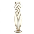 thumbnail image 5 of BalsaCircle 48" Gold Metal Flower Display Stand Mermaid Tail Design Centerpiece party Events Decorations, 5 of 8