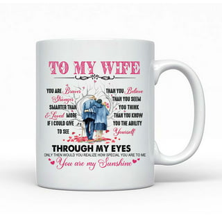 Valentines Day Gifts for Wife from Husband, Wife Coffee Mug, Happy