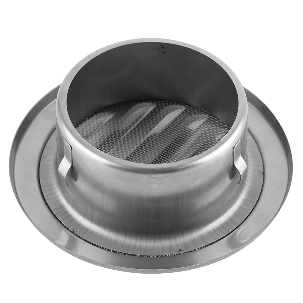 Round Flat Grille Ducting Ventilation Cover Outlet Mesh,Anti-Wind and Rain,Stainless Steel Wall Air Vent. Air Vent