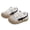 Grey, variant on Dakaela 6M-6Y Toddler Boy Girl Slip on Walking Shoes Lightweight Retro Barefoot Sneakers with Hook and Loop Straps