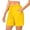 Yellow, variant on CIENVNSTG Shorts for Women Summer Casual High Waisted Wide Leg Drawstring Shorts Workout Athletic Shorts with Pockets Black L