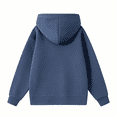 thumbnail image 6 of Domzest Boys & Girls Plain Hoodies Casual Long Sleeve Loose Fit Hooded Sweatshirt 2026 Trendy Basic Pullover Sweatshirts Dark Blue 140 Age:9-10Y, 6 of 6