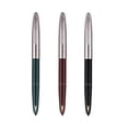 thumbnail image 4 of Classic Medium Nib Fountain Pen – 0.5mm Steel Tip, Pinch Gallbladder Ink System, Short Spin Style, Smooth Writing for Students & Professionals, 4 of 8