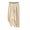 Beige, variant on Women's Cotton Linen Pants Solid Color Large Elastic Waist Casual Art Halen Wide Leg Pants White