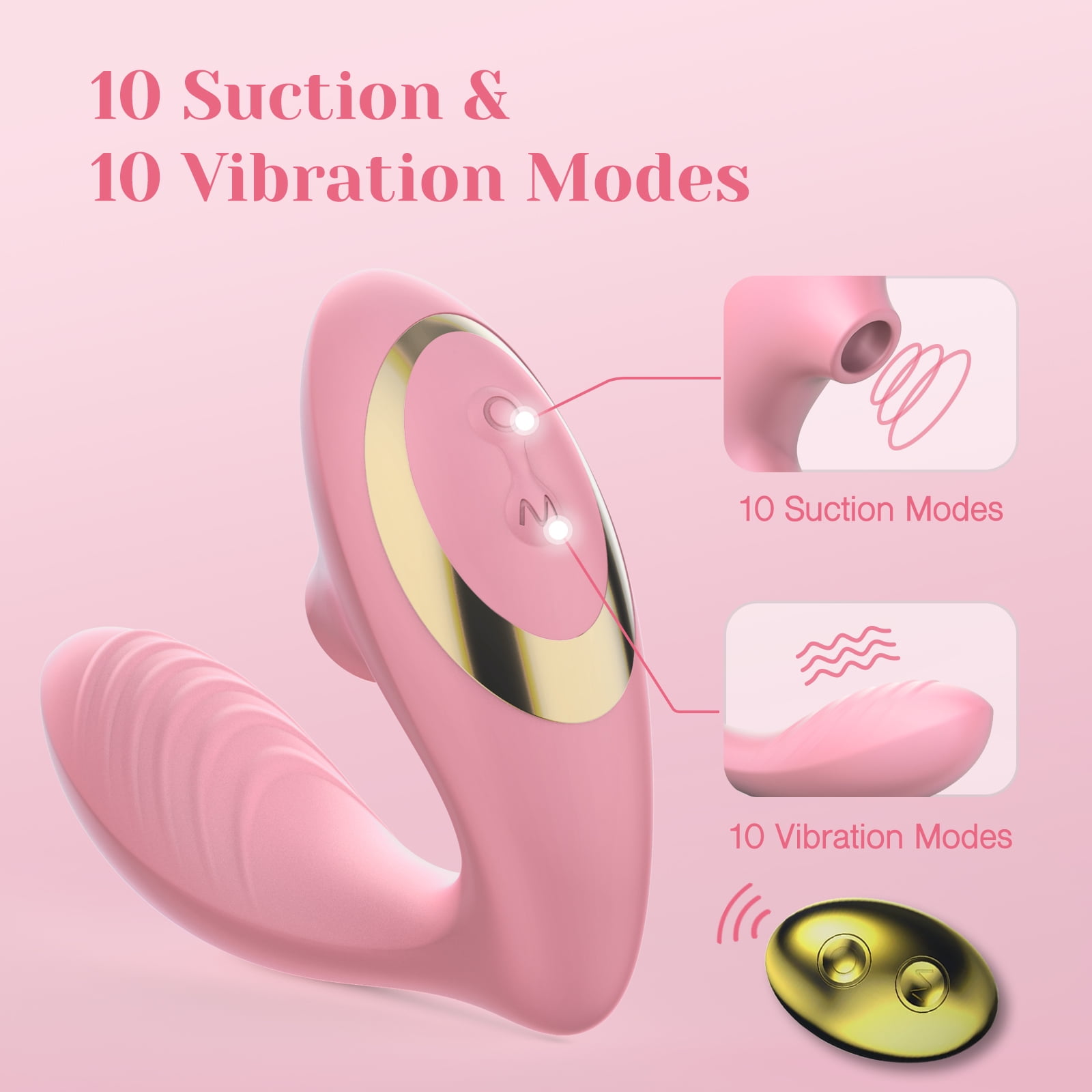 Tracy's Dog OG PRO Clitoral Sucking Vibrator With Pleasure Air, G-Spot  Vibration & Remote - Pink, Silicone, Rechargeable