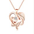 thumbnail image 2 of Collar para madre e hija, collares con colgante de plata de ley 925 para mamá, te mantiene en mi corazón, joyería de oro rosa para mujer, regalo del día de la madre, 2 of 4