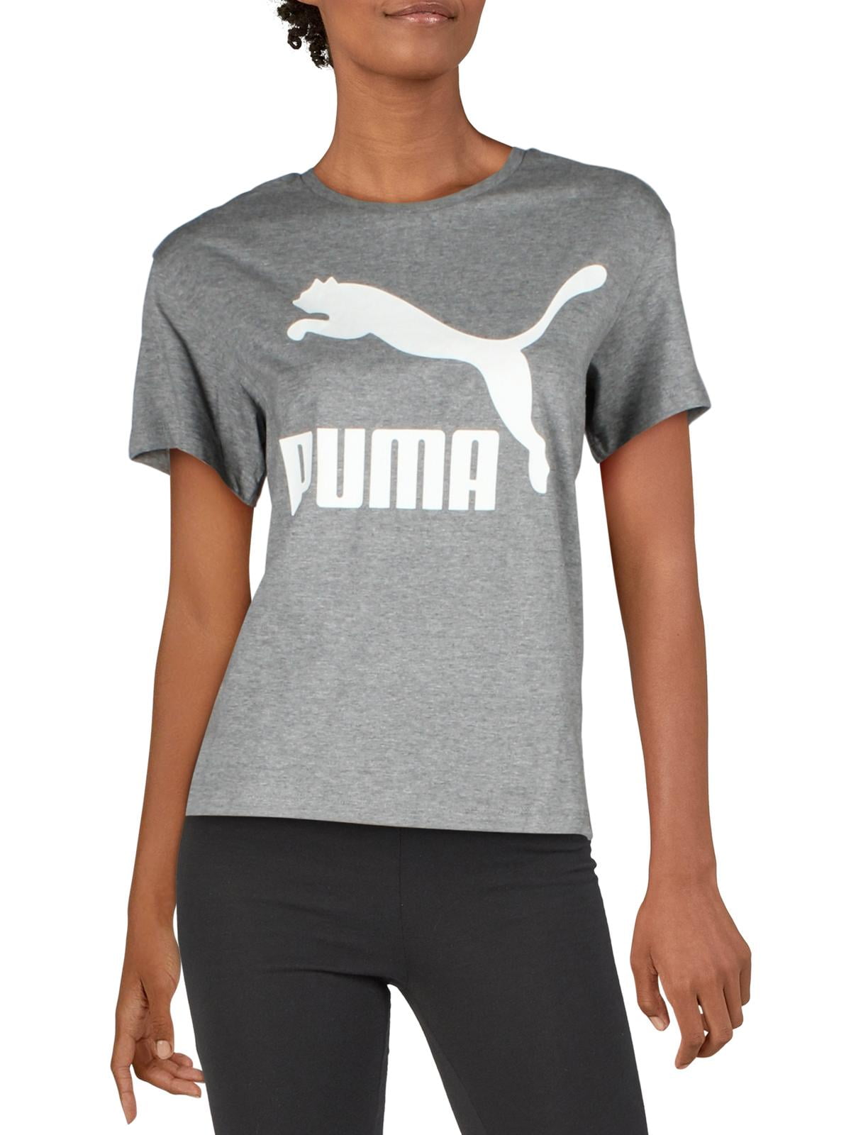Puma Womens Classic Logo Fitness Running TShirt