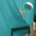 thumbnail image 5 of Sheer Curtains 108 Inches Long, Turquoise Pure Teal Light Filtering Window Curtains for Living Room/Bedroom, Teal Rod Pocket Voile Sheer Curtain Drapes, 52"W x 108"L, 2 Panels, 5 of 9