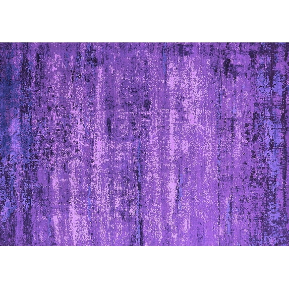 Ahgly Company Indoor Rectangle Oriental Purple Industrial Area Rugs, 2' x 3'