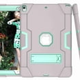 thumbnail image 5 of For iPad Pro 10.5 2017 A1701 A1709 Case, Dteck Shockproof [Full-Body] Hybrid 3-Layer Drop Protection Rugged Case Kickstand [HD Screen Protector] Cover , Gray+Aqua, 5 of 7