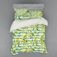thumbnail image 2 of Ambesonne Art Bedding Set 3 Pcs, Blooming Lemon Tree, Twin, Fern Green Seafoam, 2 of 3