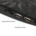 thumbnail image 2 of EeaseCA 1Pc 15.6 Inches Adjustable Heat Dissipation Laptop Stand Notebook Cooling Support with Fan Notebook Computer Cooling Holder (Black), 2 of 7