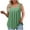 Mint Green, variant on Lenpel Women's Plus Size Tank Tops Casual Loose Square Neck Pleated Front Sleeveless Tunic T-Shirts Fashion Summer Clothes