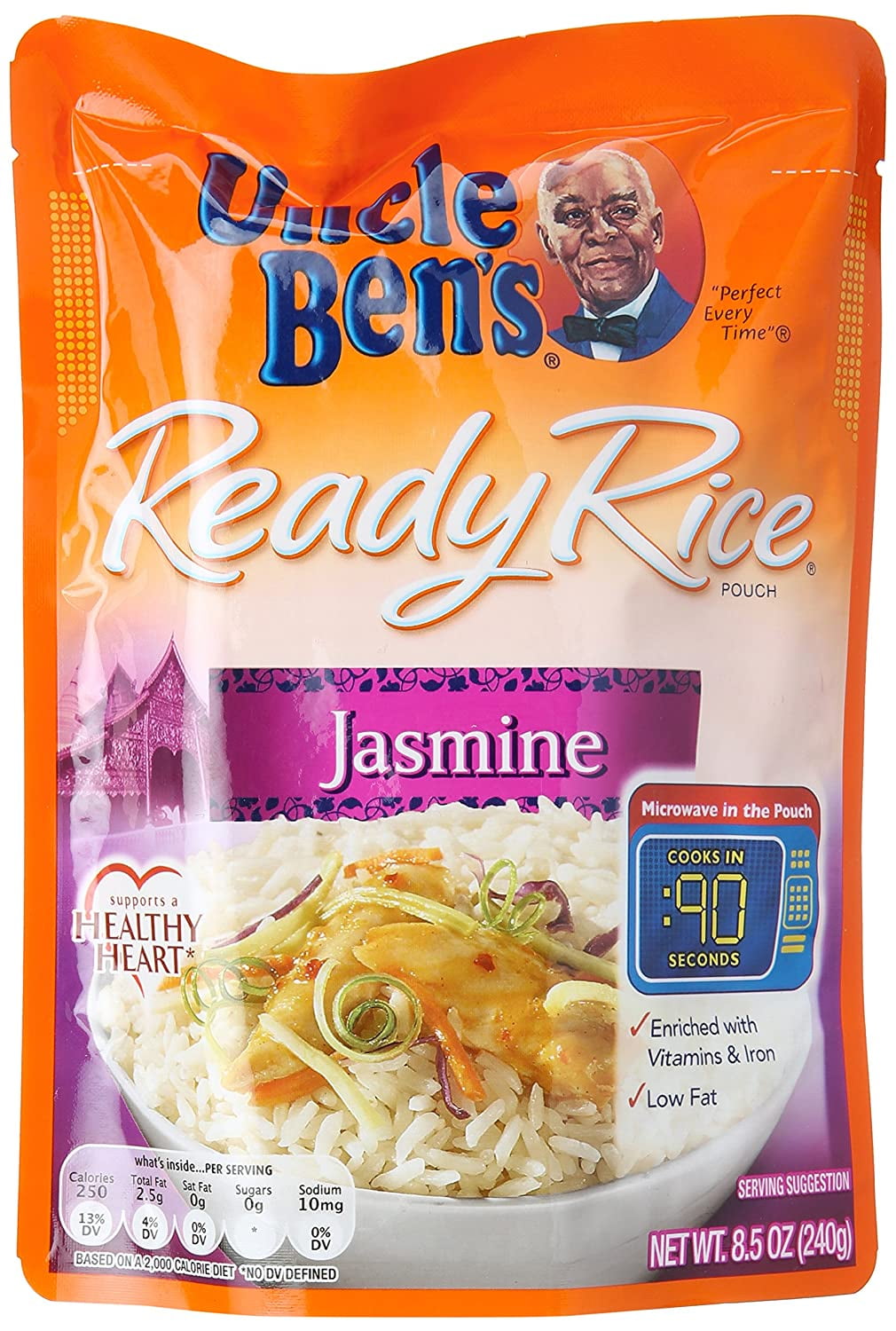 Uncle Bens Ready Rice, Jasmine, 8.5 oz