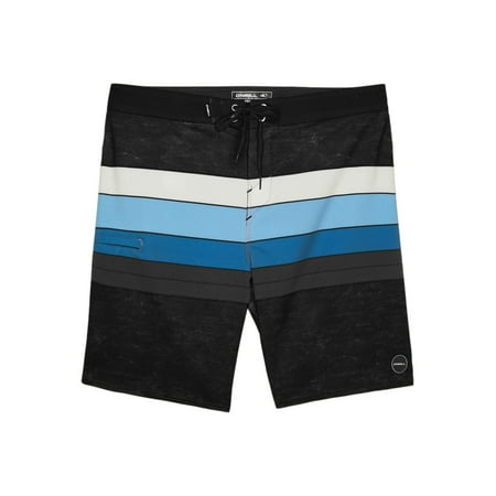 O'Neill Mens Hyperfreak Heist Line boardshorts Black 28