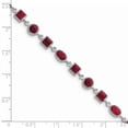 thumbnail image 3 of Primal Silver Sterling Silver Rhodium-plated Ruby Bracelet, 3 of 4