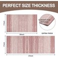 thumbnail image 3 of Boho Moroccan Kitchen Rug and Sets 2 Piece Non Skid Washable mat for Kitchen mats for Floor Farmhouse Black Bohemian Kitchen Decor (Red, One Size), 3 of 14