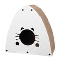 thumbnail image 2 of THE LICKER STORE Koko 19" Modern Cardboard Triangle Cat Cave Scratcher with Catnip, Gray, 2 of 6