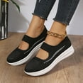 thumbnail image 4 of BONIXOOM Platform Sneakers for Women Shoes for Women Slip-Ons Running Slip-On Casual Shoes Black 2024 Summer Clearance Size 6.5, 4 of 8