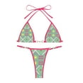 thumbnail image 3 of Womens Swimsuits Split Tobikini with Removable Breast Pads No Underwire Light Green Womens Bathing Suits L, 3 of 3