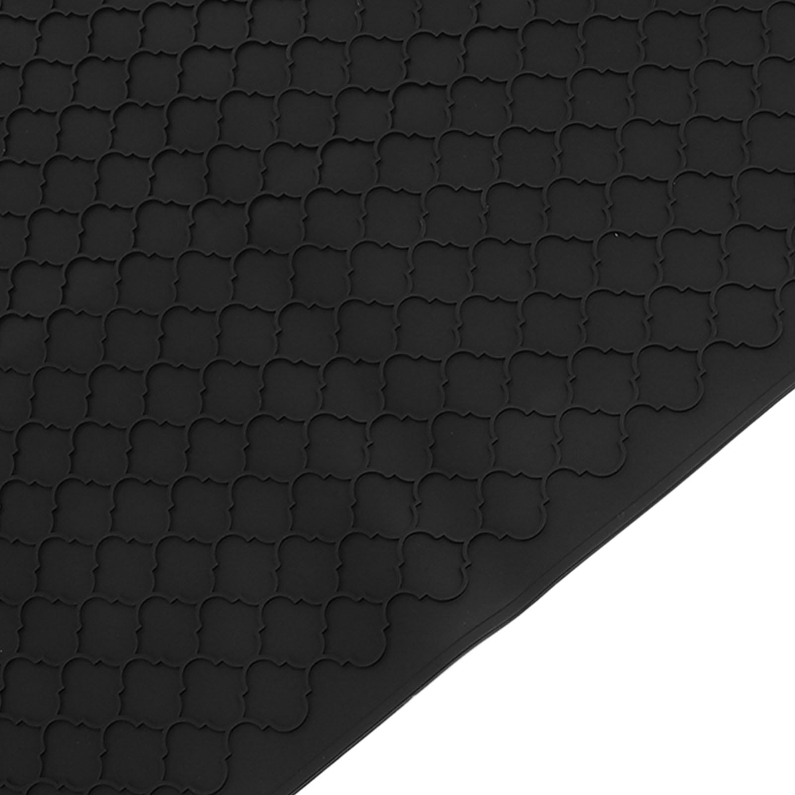 Yajisi Silicone Electric Stove Top Cover Mat 27.8 x 19.9 inches Multifunctional Dish Drying Mat Cooktop Protector, Black