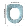 thumbnail image 3 of HOZVOMI Soft Thicker Warmer Stretchable Washable Cloth Toilet Seat Cover Pads, Acrylic Toilet Seat Covers for Round and Elongated Seats, 3 of 5