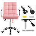 Topeakmart Height Adjustable Office Chair PU Leather Swivel Computer