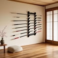 thumbnail image 5 of Petoto 8-Tier Wall Mount Sword Stand -  Samurai Katana Hanger Display Sword Holder Rack for Home Office Black Gift, 5 of 9