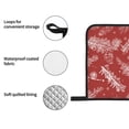 thumbnail image 6 of ZNDUO Oven Mitts and Pot Holders Sets, Red Pine Branches Texture Christmas Pattern Non-Slip Cooking Oven Gloves, 6 of 8