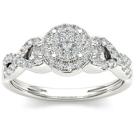 imperial 38 carat tw diamond single halo cluster 10kt white gold engagement ring - Walmart Jewelry Wedding Rings imperial 38 carat tw diamond single halo cluster 10kt white gold engagement ring - Walmart Jewelry Wedding Rings