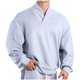 thumbnail image 2 of Blusas y camisas de manga larga con cuello en V para hombre, blusa informal de manga larga con cuello en V, blusa de color liso, blusa de poliéster para hombre, 2 of 9