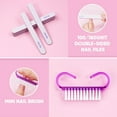 thumbnail image 3 of REJODA-Nail Files and Nail Buffers, 15Pcs Manicure Tools Kit Nail File Kit with 8pcs Nail Files, 3pcs Nail Buffer Blocks,Cuticle Nippers & Pusher Nail Brushes Nail Art Tool Kit for Home Salon, 3 of 4