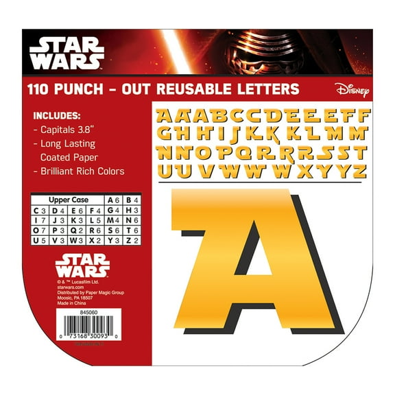 Eureka Star Wars Deco 4" Letters, 110 Characters