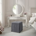thumbnail image 7 of Arantza Linen Storage Ottoman, Dark Grey, 7 of 7