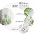 thumbnail image 5 of Shower Curtain Waterproof Shower Curtain for Bathroom,Bathtub,Shower, Tropical Plants Green Palm Leaves Summer Shower Curtain Set with Hooks for Home Decoration 72x72 Inch, 5 of 6