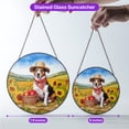 thumbnail image 5 of Vintage Jack Russell Terrier Says Hello Mother's Day Summer Sunflower Field Stained Glass Suncatcher Parson Jack Dog Lover Window Hanging Sign Decor - 12005, 5 of 5