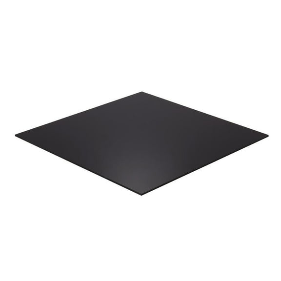 24 In. X 24 In. X 1/8 In. Thick Acrylic Black Opaque Sheet