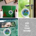 thumbnail image 5 of 3drose, Bright Eye Heart I Love Play Dates, Circle Porcelain Ornament, 5 of 7