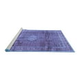 thumbnail image 2 of Ahgly Company Machine Washable Indoor Rectangle Persian Blue Traditional Area Rugs, 7' x 10', 2 of 4