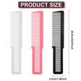 thumbnail image 2 of Lsupdaol 10 Pieces Hair Cutting Comb Fine Tooth Styling Barber Styling Hair Clipper Cutting Comb for Home Salon Barber(Black, White, Pink), 2 of 13